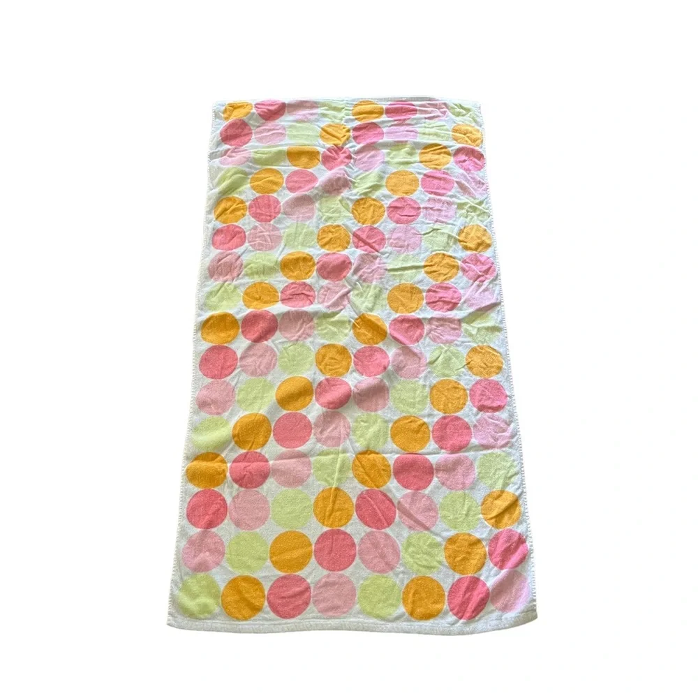 Vintage cotton, polkadot, beach towel
